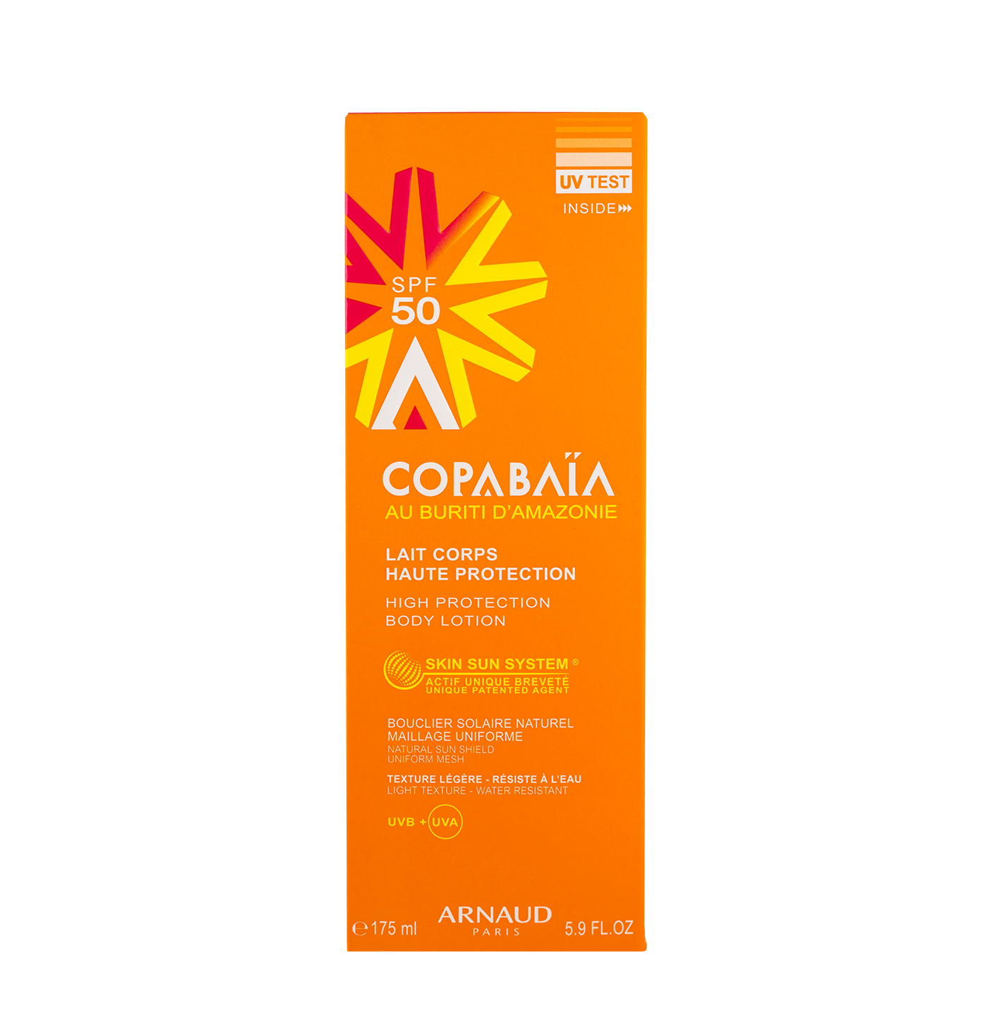 Loción corporal alta protección SPF50